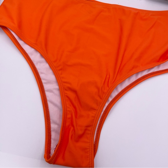 SHEIN high waisted cheeky bikini bottom women Size Large - Picture 4 of 8